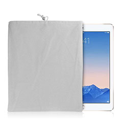 Suave Terciopelo Tela Bolsa Funda para Samsung Galaxy Tab S6 Lite 10.4 SM-P610 Blanco