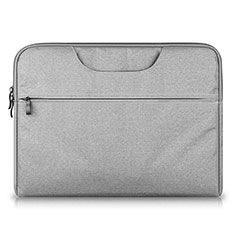 Suave Terciopelo Tela Bolsa Funda S03 para Huawei Matebook X Pro (2020) 13.9 Gris