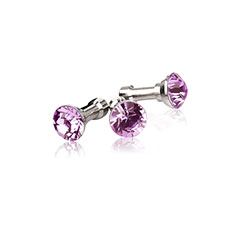 Tapon Antipolvo Jack 3.5mm Android Apple Universal D01 para Accessoires Telephone Stylets Morado