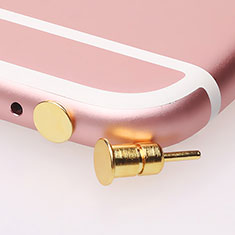 Tapon Antipolvo Jack 3.5mm Android Apple Universal D03 para Oppo A11S Oro