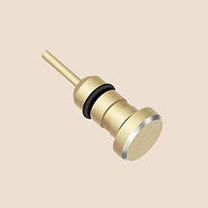 Tapon Antipolvo Jack 3.5mm Android Apple Universal D04 para Xiaomi Redmi 4A Oro