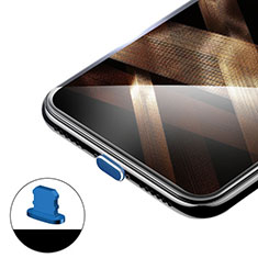 Tapon Antipolvo Lightning USB Jack H02 para Apple iPhone Xs Azul