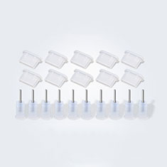Tapon Antipolvo USB-C Jack Type-C Universal 10PCS para Apple iPhone 15 Blanco