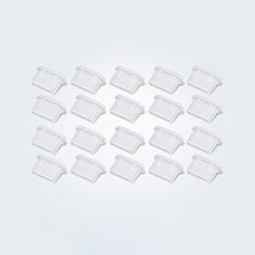 Tapon Antipolvo USB-C Jack Type-C Universal 20PCS para Apple iPhone 15 Pro Blanco