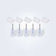 Tapon Antipolvo USB-C Jack Type-C Universal 5PCS para Apple iPhone 16 Blanco