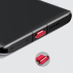 Tapon Antipolvo USB-C Jack Type-C Universal H08 para Vivo V27 5G Oro Rosa