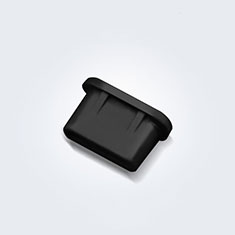 Tapon Antipolvo USB-C Jack Type-C Universal H11 para Wiko U Feel Lite Negro