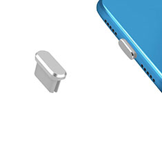 Tapon Antipolvo USB-C Jack Type-C Universal H13 para Samsung Galaxy Amp Prime J320P J320M Plata