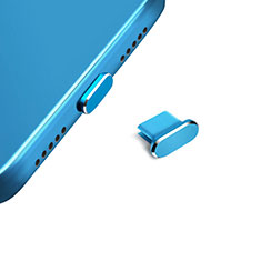 Tapon Antipolvo USB-C Jack Type-C Universal H14 para Wiko Slide Azul