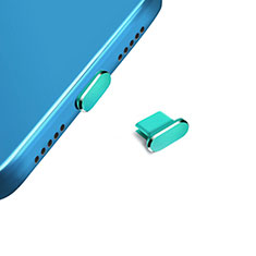 Tapon Antipolvo USB-C Jack Type-C Universal H14 para Apple iPhone 15 Pro Verde