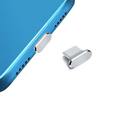 Tapon Antipolvo USB-C Jack Type-C Universal H14 para Huawei Enjoy 6 Plata