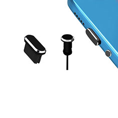 Tapon Antipolvo USB-C Jack Type-C Universal H15 para Apple iPhone 15 Plus Negro
