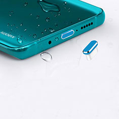 Tapon Antipolvo USB-C Jack Type-C Universal H16 para Apple iPhone 15 Plus Azul