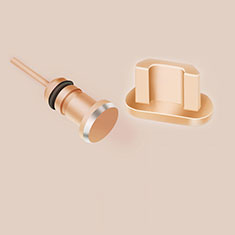 Tapon Antipolvo USB Jack Android Universal C02 para Oppo A11S Oro