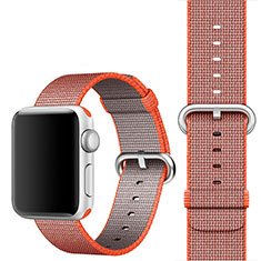 Tela Correa De Reloj Eslabones Pulsera para Apple iWatch 4 40mm Naranja