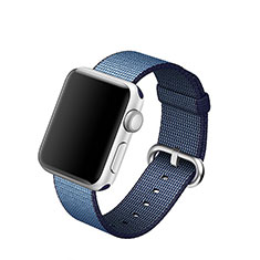 Tela Correa De Reloj Pulsera Eslabones para Apple iWatch 2 38mm Azul