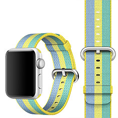 Tela Correa De Reloj Pulsera Eslabones para Apple iWatch 38mm Amarillo