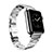 Acero Inoxidable Correa De Reloj Pulsera Eslabones para Apple iWatch 3 38mm Plata