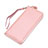 Bolso Cartera Protectora Funda de Cuero Lichee Patron Universal Rosa