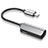 Cable Adaptador Lightning USB H01 para Apple iPhone 13 Pro Max Plata