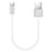 Cable Type-C Android Universal 20cm S02 para Apple iPad Pro 12.9 (2022) Blanco