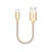 Cable Type-C Android Universal 30cm S05 para Apple iPad Air 5 10.9 (2022) Oro