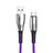 Cable Type-C Android Universal T12 para Apple iPad Air 5 10.9 (2022) Morado