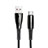 Cable Type-C Android Universal T12 para Apple iPad Air 5 10.9 (2022) Negro