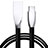 Cable Type-C Android Universal T23 para Apple iPad Pro 11 (2022) Negro