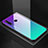 Carcasa Bumper Funda Silicona Espejo Gradiente Arco iris H01 para Huawei Honor 20i Cian