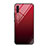 Carcasa Bumper Funda Silicona Espejo Gradiente Arco iris H01 para Samsung Galaxy A70S Rojo