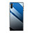 Carcasa Bumper Funda Silicona Espejo Gradiente Arco iris H01 para Samsung Galaxy Note 10 Azul