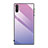 Carcasa Bumper Funda Silicona Espejo Gradiente Arco iris H01 para Samsung Galaxy Note 10 Morado