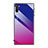 Carcasa Bumper Funda Silicona Espejo Gradiente Arco iris H01 para Samsung Galaxy Note 10 Rosa Roja
