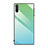 Carcasa Bumper Funda Silicona Espejo Gradiente Arco iris H01 para Samsung Galaxy Note 10 Verde