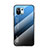 Carcasa Bumper Funda Silicona Espejo Gradiente Arco iris H02 para Xiaomi Mi 11 Lite 5G NE Azul