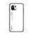 Carcasa Bumper Funda Silicona Espejo Gradiente Arco iris H02 para Xiaomi Mi 11 Lite 5G NE Blanco