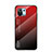 Carcasa Bumper Funda Silicona Espejo Gradiente Arco iris H02 para Xiaomi Mi 11 Lite 5G NE Rojo