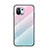 Carcasa Bumper Funda Silicona Espejo Gradiente Arco iris H02 para Xiaomi Mi 11 Lite 5G NE Rosa