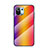 Carcasa Bumper Funda Silicona Espejo Gradiente Arco iris H03 para Xiaomi Mi 11 Lite 5G NE Amarillo