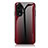 Carcasa Bumper Funda Silicona Espejo Gradiente Arco iris JM1 para Huawei Honor X5 Plus Rojo