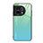 Carcasa Bumper Funda Silicona Espejo Gradiente Arco iris JM1 para OnePlus 11 5G Verde