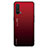 Carcasa Bumper Funda Silicona Espejo Gradiente Arco iris JM1 para OnePlus Nord CE 5G Rojo