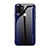 Carcasa Bumper Funda Silicona Espejo Gradiente Arco iris JM1 para Xiaomi Redmi A1 Plus Azul