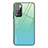 Carcasa Bumper Funda Silicona Espejo Gradiente Arco iris JM1 para Xiaomi Redmi Note 11 4G (2021) Azul Claro