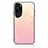 Carcasa Bumper Funda Silicona Espejo Gradiente Arco iris JM2 para Huawei P60 Art Rosa