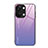 Carcasa Bumper Funda Silicona Espejo Gradiente Arco iris JM2 para OnePlus Ace 2V 5G Purpura Claro