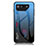 Carcasa Bumper Funda Silicona Espejo Gradiente Arco iris LS1 para Asus ROG Phone 7 Azul