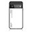 Carcasa Bumper Funda Silicona Espejo Gradiente Arco iris LS1 para Google Pixel 6 Pro 5G Blanco