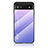Carcasa Bumper Funda Silicona Espejo Gradiente Arco iris LS1 para Google Pixel 6a 5G Purpura Claro